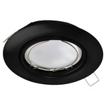 3x LED Inbouwspot EGLO, peneto, zwart