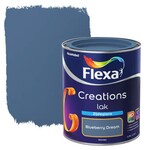 3x Lak Zijdeglans Flexa, creations, blueberry dream, 750 ml