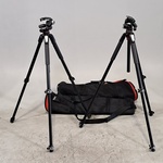 2x Statief, Manfrotto, o.a 055