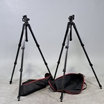 2x Statief, Manfrotto, o.a MT057C4