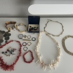 Collectie vintage sieraden, incl. kistje