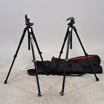 2x Statief, Manfrotto, o.a 055