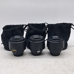 3x Cameralens, Nikon, AF-S NIKKOR 58mm 1:1.4G