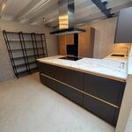 Keuken + kookeiland, Nolte, zwart/eiken
