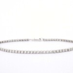 Witgouden tennis armband met natuurlijke diamanten