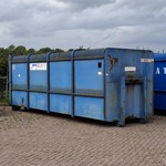 Gesloten haakarm afzetcontainer, AJK