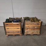 2x Partij camouflage kleding en uitrusting, Woodland / KPU / KL / Falk