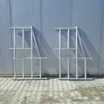 2x Aluminium vaste uitwijkconsole, Topway, Smalle steiger