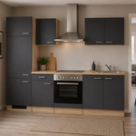 Design keuken met apparatuur, Maxime, antraciet