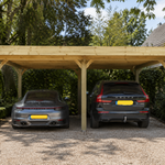 Dubbele carport 750x600x270 cm, Vrijstaand