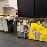 2x Kinder/speelgoed BBQ-set Char Broil
