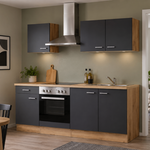 Design keuken met apparatuur, Jerome, antraciet