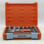 Dop en ratel set, Berner, S-Set Lever 54 Pcs 1/4″ 1/2″ SBOX 60Z