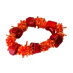 Vintage Taiwanese bloedkoraal armband