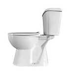 Staand WC Wit toilet 4-in-1 set incl. S-trap, wit
