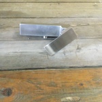 4x Badmengkraan, 826700, geborsteld chroom
