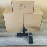 5x Badkraan, zwart
