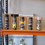 Ca. 30x Spuitbus, MOTIP, O.a. zwarte lak, bitumen en carburateur clean