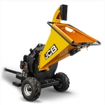 Zware houtversnipperaar, in krat JCB, geel/zwart