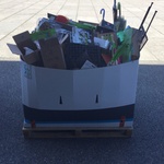Pallet met huishoudelijke- en tuinartikelen ED
