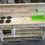 Kinderkeuken Esschert Design, lichtbruin