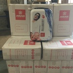 6x Trolley koffers Suitsuit, wit met afbeelding, bouwjaar  37 x 20 cm