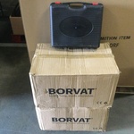 6x Portable gasstel Borvat, zwart