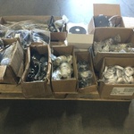 Pallet met diverse sanitair artikelen