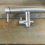 4x Douche mengkraan + S koppeling en afwerkrozet, chroom
