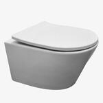 Wandcloset, rimless + toiletzitting WB, Vesta 32.6012, mat-wit