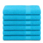 Ca. 60x Handdoek, 50/100 500gsm, turquoise