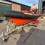 RIB-boot met buitenboordmotor, YAMAHA, 250 pk, op TTH EASYROLLER bootr