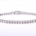 Witgouden tennisarmband met diamanten 1.20 carat