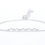 Witgouden armband met natuurlijke diamanten