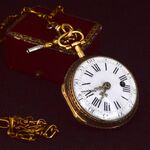 Zeer zeldzaam driekleurig gouden zakhorloge