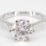 Witgouden ring met een diamant van 1.00 carat