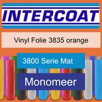 Snijfolie 50m x 61cm Intercoat, 3800 serie mat, 3835 orange
