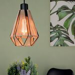 3x Hanglamp – E27 – 17 cm, EGLO, adwickle, zwart/bruin