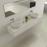 Badkamermeubel Vonato, Compact BL70, Hoogglans wit