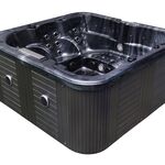 Outdoor Spa, Vonato, Flavina, Zwart bad, zwarte skirts
