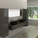 Badkamermeubel, Vonato, Luxury BL90, Hoogglans antraciet