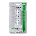 6x Universele reisadapter met vier stopcontacten Vivanco, wit