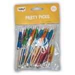 Ca. 22x Cocktailprikkers paraplu tropical, diverse kleuren, 24 stuks p