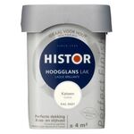 Ca. 10x Lak hoogglans Histor, perfect finish, katoen (9001), 0,25 lite