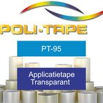 Applicatietape 60cm x 100m Politape, pt-95, transparant