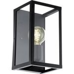 Wandlamp 28 cm EGLO, charterhouse, zwart