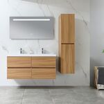 Badkamermeubel Vonato, Naturis 120, Licht hout decor