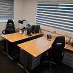 2x Bureau met 2x bureaustoel