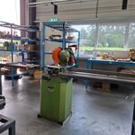 Metaal afkortzaagmachine met aanvoer/afvoerbaan Bewo, CPO 250HT, bouwj