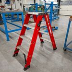 Werktrap Kelfort, 2x 3 treeds met bordes